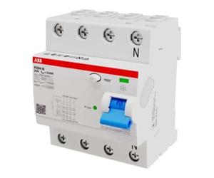 ABB ABB Stotz S&J Disjoncteur différentiel Type B 4P 25A, 30mA, 3kA, 4I F204B-25/0, 03-4I Quantité:1