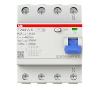 ABB ABB Stotz S&J Interrupteur différentiel FI pro M Compact F204AS-63/0,3 Quantité:1