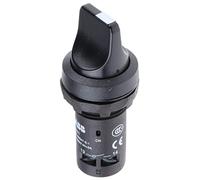 ABB C2SS2-10B-20 Interrupteur sélecteur compact, 2 positions fixes A et C, poignée courte, noir, non éclairé, plastique noir, 2NO (ABB1SFA619201R1026)