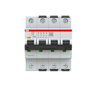 ABB Disjoncteur S304 type C, pôle 4 25 A 415 V, capacité de coupure 100 kA