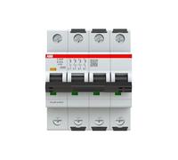ABB Disjoncteur S304 type D, pôle 4 500 mA 415 V, capacité de coupure 100 kA