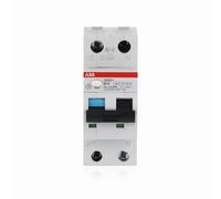 ABB Commutateur FI/LS DS201A-B16/0,03 – 1P+N Type A 16 A 30 mA 6 kA gris 2 TE