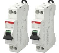 ABB Lot de 2 disjoncteurs Ph+N raccordement Vis 32A-4,5Ka - Courbe C