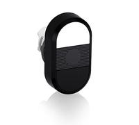 ABB, MPD5-11B, double bouton-poussoir modulaire blanc et noir non éclairé sans marquage et montage de 22 mm