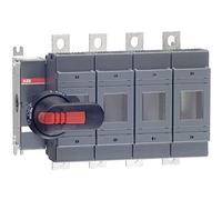 ABB OS250B04N2P Fusible de commutateur, commande avant, 4 pôles, norme britannique, B1-B3, poignée et arbre inclus (ABBOS250B04N2P)