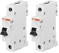 ABB S201-C2 Disjoncteur miniature 1 pôle, type C, capacité de rupture 6/10 kA, courant 2 A (2CDS251001R0024) (Lot de 2)