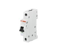 ABB S201-C50 Miniature Circuit Breaker, 1 Pole, Type C, 6/10kA Breaking Capacity, 50 Amp Current (2CDS251001R0504)