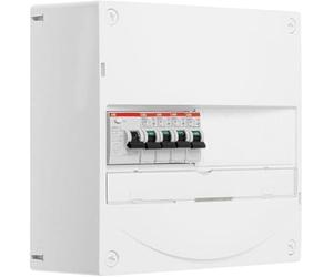 ABB Tableau 1 rangée pré-équipé 1 inter. diff. 63A type A + 4 disjoncteurs