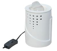 ABB4US | Chauffe-Bougie LED | Diffuseur d'huiles essentielles | Lampe de Chevet | Décoration d'intérieur | pour Cire, Bougie et Huile | Pack de cires parfumées Inclus | Blanc
