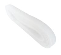 Abbaoww Tresse en crin de cheval rigide blanc de 45,7 m de large pour couture, robe de mariée, robes de danse, accessoires, façonnage