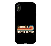 Abbas Retro 70s 80s Sunset Stripe Coque pour iPhone X/XS