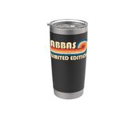 ABBAS Retro 70s 80s Sunset Stripe Gobelet isotherme en acier inoxydable double paroi