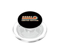 Abbas Retro 70s 80s Sunset Stripe PopSockets PopGrip pour MagSafe