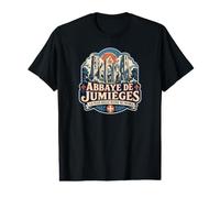 Abbaye de Jumièges La Plus Belle ruine de France T-Shirt Graphique avec Valeur