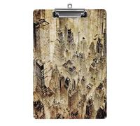 Abbaye de Sénanque en France, architecture champêtre, rangées de fleurs, porte-documents panoramique en acrylique, format lettre, pince métallique, tableau d'écriture robuste, porte-documents en plas