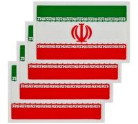 Abbdbd 4 Pcs Iran Drapeau Badge Patch Patchs Iran Pays Drapeau Applique Badge Militaire Patch pour Vêtements À Dos