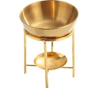 Abbdbd Brûleur À Huile en Métal, Chauffe-Cire, Bougeoir, Brûleur D'huiles Essentielles, Chauffe-Parfum, Diffuseur De Cire D'aromathérapie pour Maison Le Bureau