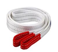 Abbdbd Ceinture De Levage Industrielle 2tx1m, Résistante À l'usure, Plate Blanche, pour Remorque, Élingue De Levage, Cargaison