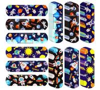 Abbdbd Lot de 60 Pansements Adhésifs De Premiers Secours À Motifs D'astronautes De Dessin Animé