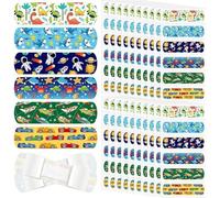 Abbdbd Lot de 60 Pansements Adhésifs pour Plaies, Style Dessin Animé, pour Garçons, Style Kawaii, Pansements pour Peau des Doigts, Premiers Soins