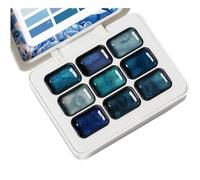 Abbdbd Palette De Vernis À Ongles Gel Effet Œil De Chat, 9 Couleurs Pailletées, Dégradé Ombré, Séchage UV/LED sans Résidu, Kit De Nail Art pour Un Effet Dégradé.