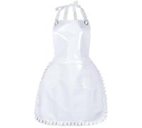 Abbdbd Tablier en Caoutchouc PVC Imperméable, Tablier À Lacets Ajustables pour Femmes, Tablier De Travail Robuste, Tablier Extra Long pour Cuisine Le Barbecue