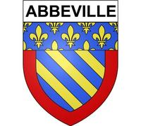 Abbeville 80 ville Stickers blason autocollant adhésif - Taille : 8 cm