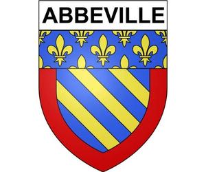 Abbeville 80 ville Stickers blason autocollant adhésif - Taille : 8 cm