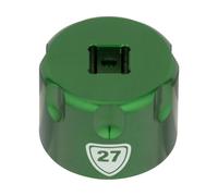 Abbey Bike Tools Capuchon à Douille Suspension Top Cap Socket vert 27 mm