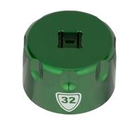 Abbey Bike Tools Capuchon à Douille Suspension Top Cap Socket vert 32 mm