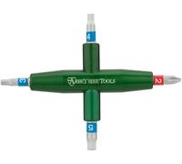 Abbey Bike Tools Outil Multifonctions 4-Way vert 3 mm. 4 mm. 5 mm. PH2