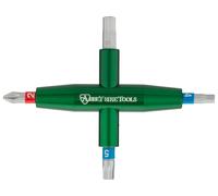 Abbey Bike Tools Outil Multifonctions 4-Way vert 4 mm. 5 mm. 6 mm. PH2