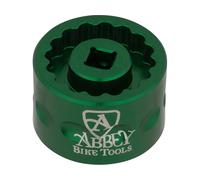 Abbey Bike Tools Outil pour Boîtier de Pédalier Bottom Bracket Socket Dual Sided vert Dura Ace / Ultegra