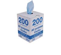 Abbey Camp Chiffon tout usage antibactérien bleu – boîte 200