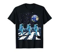 Abbey Rd Crossing Moon Walk Space Beatles Astronautes T-Shirt