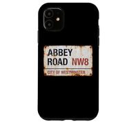 Abbey Road NW8 City of Westminster London Plaque rouillée Coque pour iPhone 11