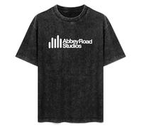 Abbey Road Studios Logo Music Men's Summer Casual Wash Tee Tops Size L