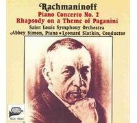 Abbey Simon - Piano Concerto No. 2, Rhapsody on a Theme of Paganini (UK Import)