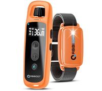 ABBIDOT Collier de Dressage pour Chien, Veilleuse et 4 Modes de Dressage, Bip, Vibration et Stimulation, Rechargeable Collier Anti Aboiement avec Télécommande pour Petits et Grands Chiens (6-55 kg)