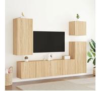 ABBO-SALE*Cabinets TV muraux - Armoire de téléviseur - 2 pcs, chêne sonoma 80 x 30 x 41cm SOL143701
