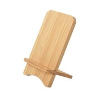 Abbolinxus Support simple en bois massif pour téléphone, bureau, tablette, tablette, compatible avec tous les téléphones (bambou)