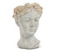 Abbott Collection 27-APHRODITE-535-LG Grand Pot de Fleurs pour Femme, Gris/doré