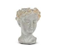Abbott Collection 27-APHRODITE-535-XS Pot de Fleurs en Forme de tête de Femme Gris/doré Taille XS