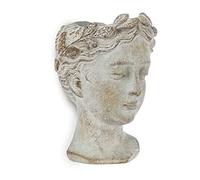 Abbott Collection 27-GODDESS-311 Petit Pot Mural tête de Femme, Gris