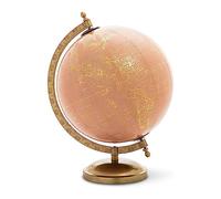 Abbott Collection 57-LATITUDE-01 Globe sur Pied Plastique/Métal Rose