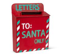 Abbott Collection Boîte aux Lettres Murale Père Noël en métal, Rouge (29,2 cm de Hauteur)