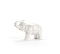 Abbott Collection Figurine éléphant en céramique Blanc Taille S