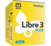 Abbott Freestyle Libre 3 Plus Capteur en temps réel Mesure du glucose en continu (CGM) Discret et Confortable 15 jours de port