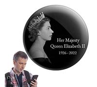 Abbto Broche cadeau souvenir de la ,Memorial Her Majesty Queen Elizabeth II 1926-2022 Black Décorations Accessoires | Broche cadeau souvenir du service commémoratif