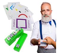 Abbto Dés de jeu de cartes magiques - Changement de nombre dés dés triche point | Magic Stage Illusion Props Gimmick Mentalism Amusant Jouet classique pour la réunion de famille d'Halloween